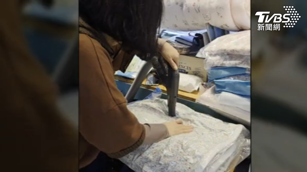 真空裝韓國被清潔, 韓國領隊說明多可機洗和禁烘。(圖片提供/韓國導遊領隊桑尼Sunny)