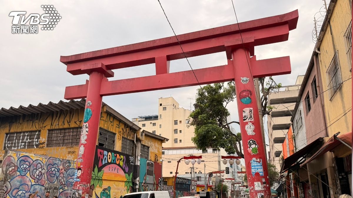 聖保羅的自由區早年是日本移民定居地,至今仍是亞裔聚集地。(圖/TVBS特派記者朱光弘攝)