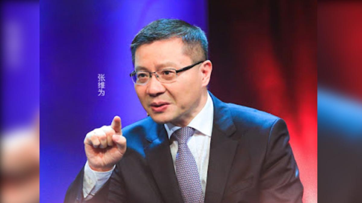 海復旦大學中國研究院院長張維為。（圖／翻攝自bilibili這就是中國）