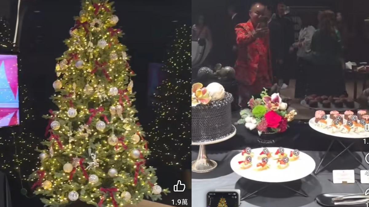現場不僅有音樂演奏,還有餐點可以享用。(圖/翻攝自胡漢龑臉書)
