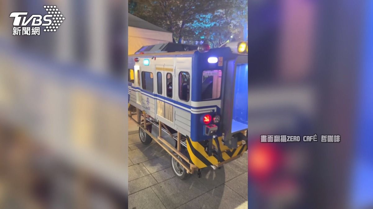 迷你區間車現身台中街頭!「這款」恐遭沒收,車主圓鐵道夢引熱議。(圖/翻攝threads)