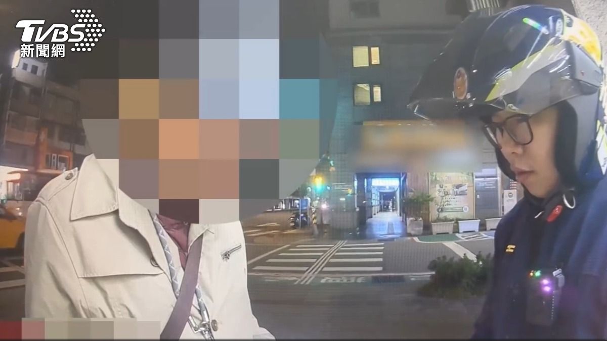 廖嫌拒絕表明身分表示在聯合國法庭任職,經查後竟是北檢發布之通緝犯。(圖/TVBS)