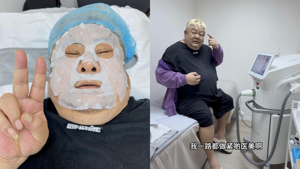 林雪拍影片解釋臉上黑斑的原因。(圖/翻攝自林雪小紅書)