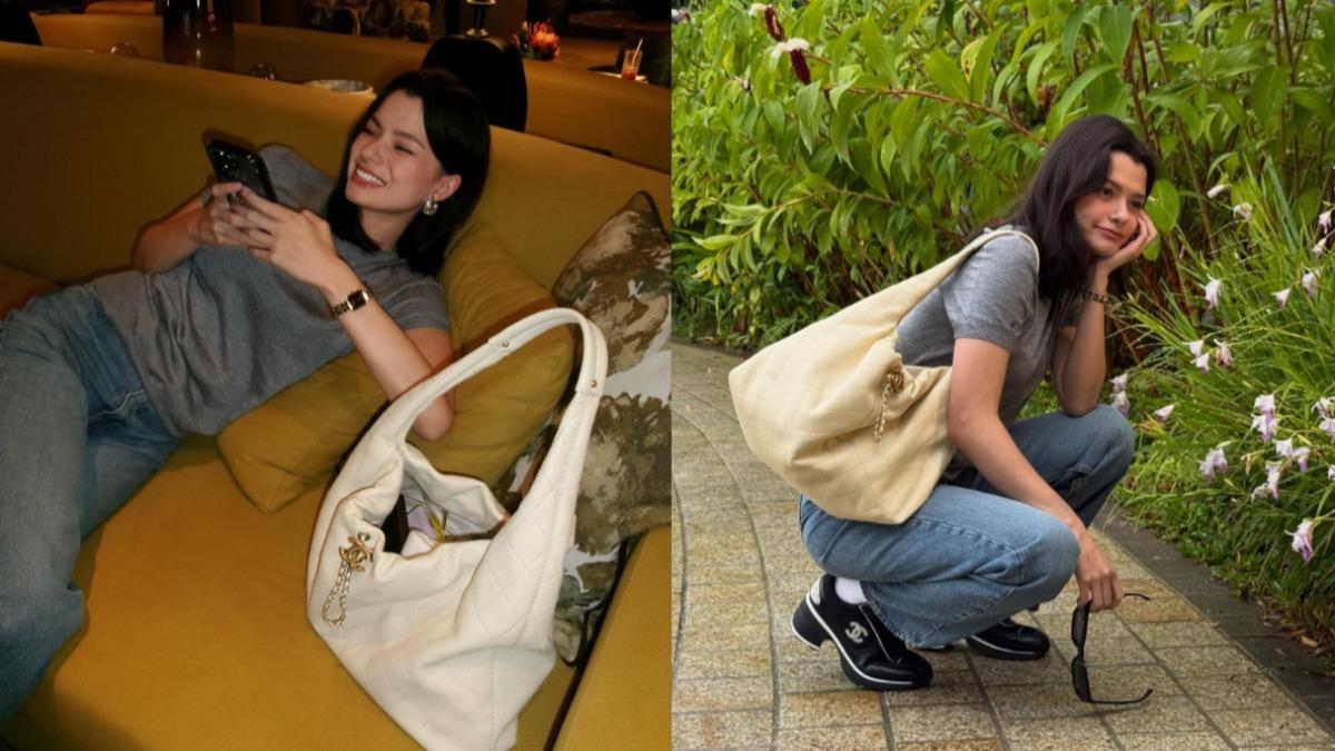 Becky將香奈兒HOBO流浪包製造話題。（圖／翻攝自Becky IG）