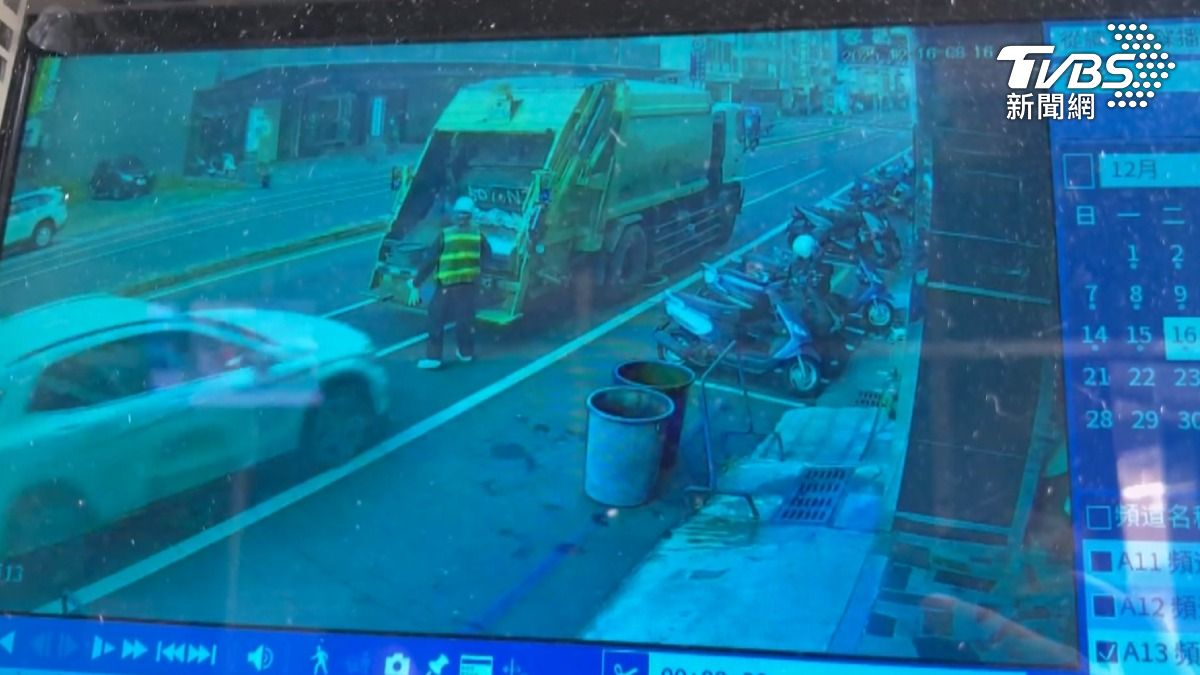 台南安平區一起酒駕車禍造成23歲女性垃圾車作業員不幸身亡。（圖／TVBS）