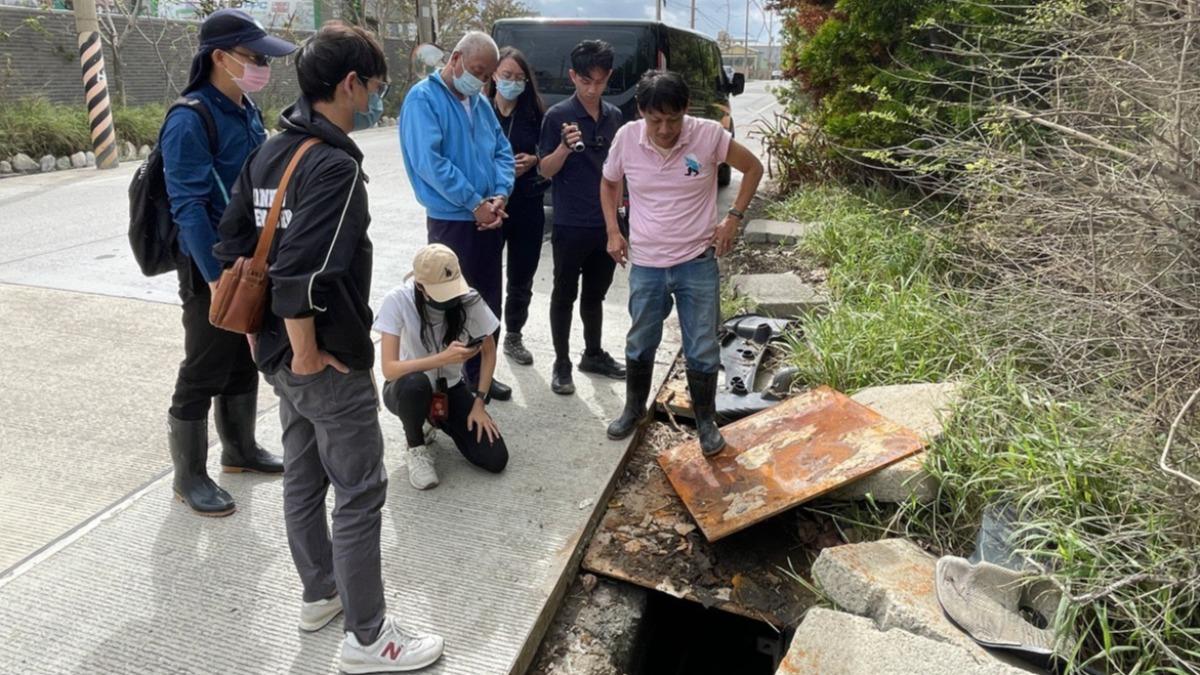 桃園某砂石場排放廢水近五年,檢方長期蒐證後起訴。(圖/桃園地檢署提供)