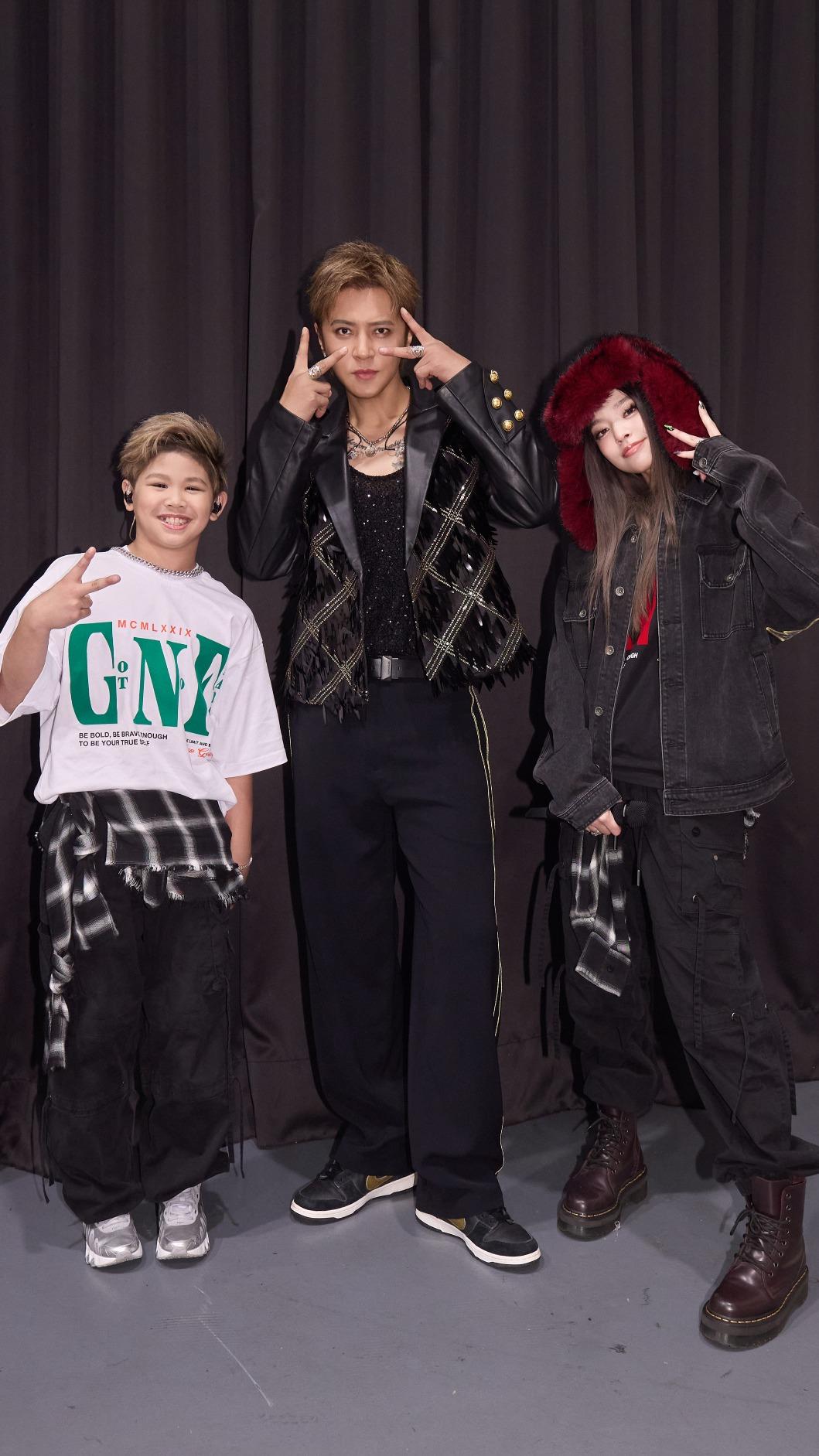 Bboy NANA、羅志祥、babyMINT粼粼。(圖/開心果娛樂提供)