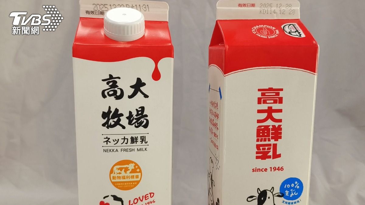 民眾傻傻分不清!高大「牧場」、「鮮乳」急發聲明切割。(圖/TVBS)