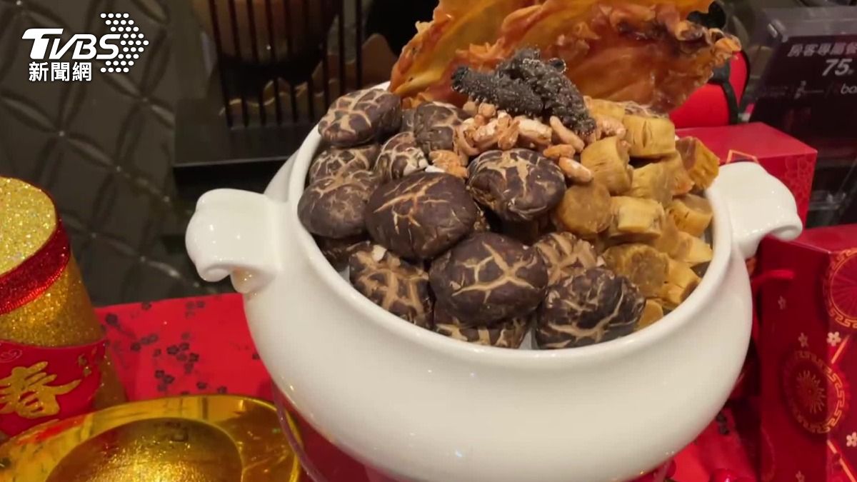 台北士林萬麗酒店，今年也推冷凍包，預計整體年菜業績能夠上升。（圖／TVBS）