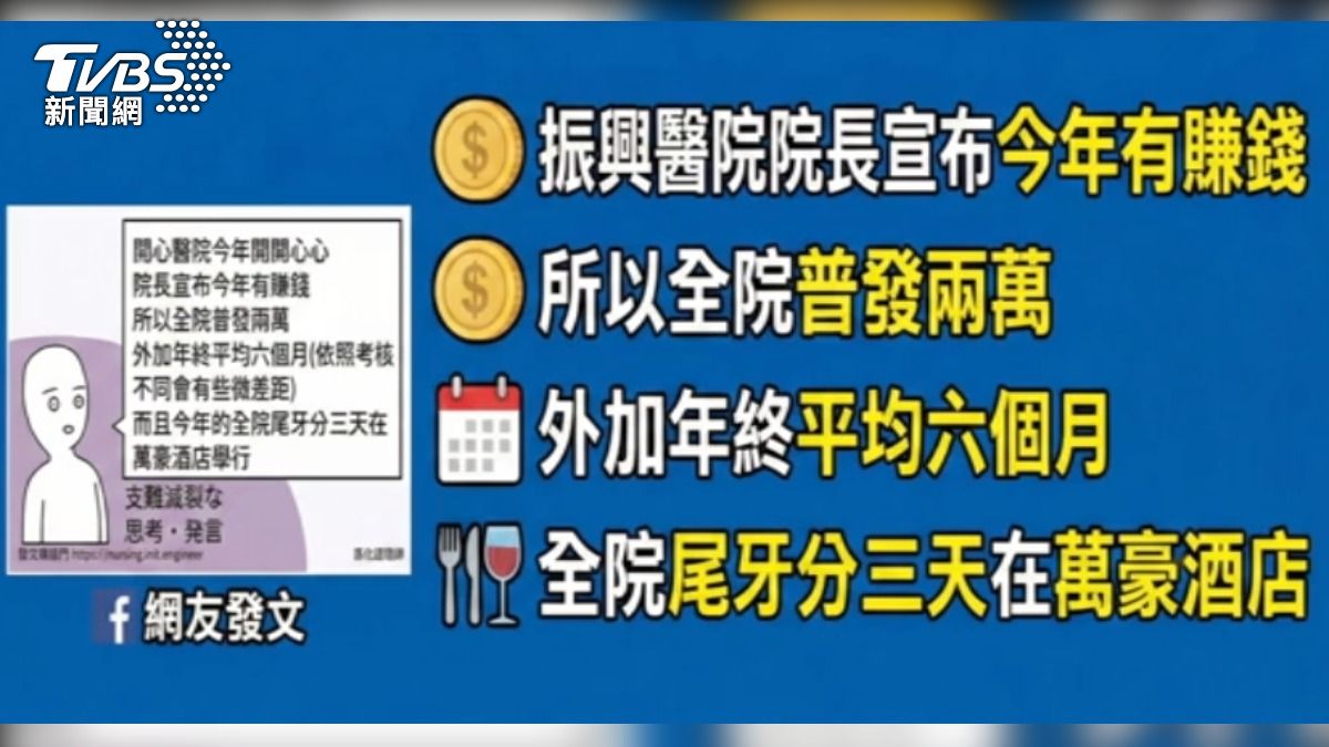 有網友表示振興醫院尾牙辦在萬豪酒店。（圖／AI製圖）