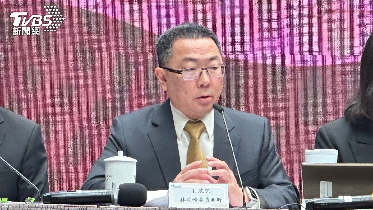 政務委員林明昕表示,內政部不會沒事每天抓來抓去。(圖/潘袁詩羽攝)