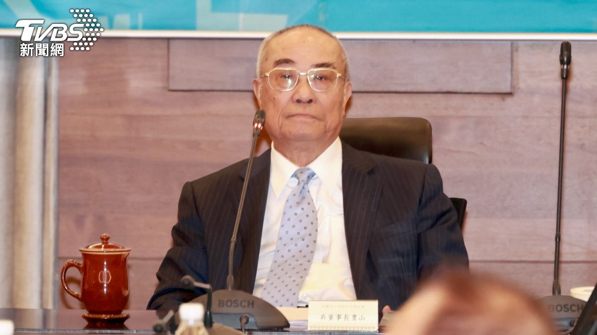 海基會董事長吳豊山宣布辭去理監事董事一職,任期到今年12月31日。(圖/潘建樺攝)