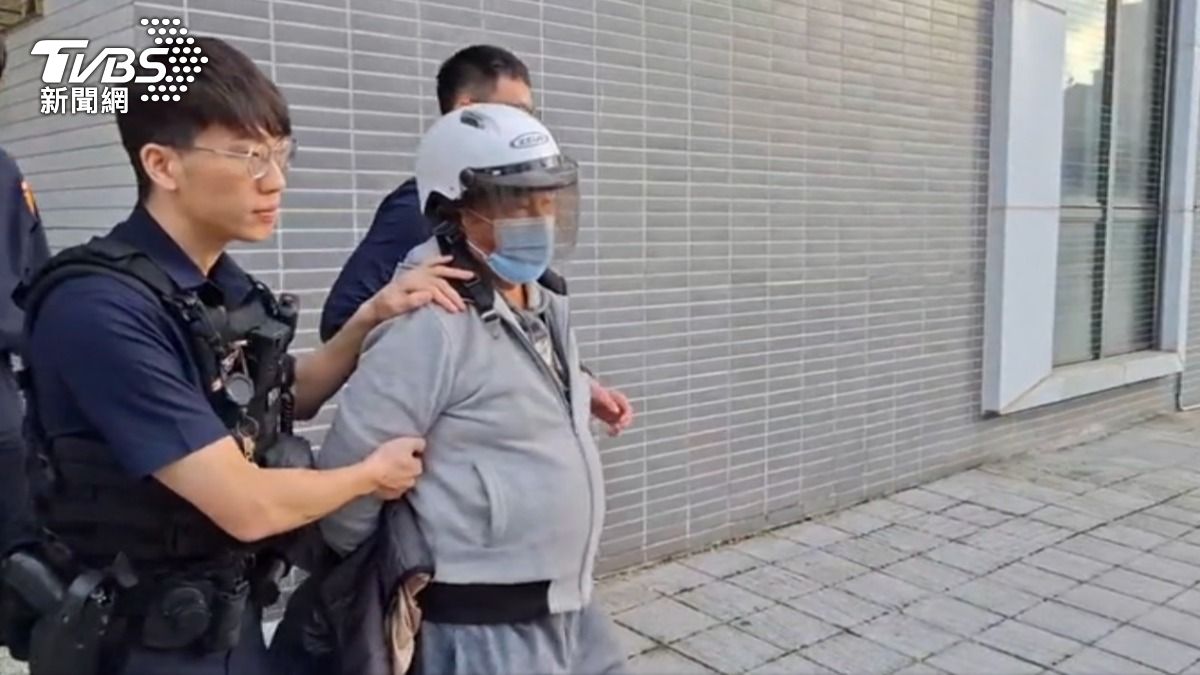 兇嫌持刀砍死78歲翁，赴工地上班遭逮。（圖／TVBS）