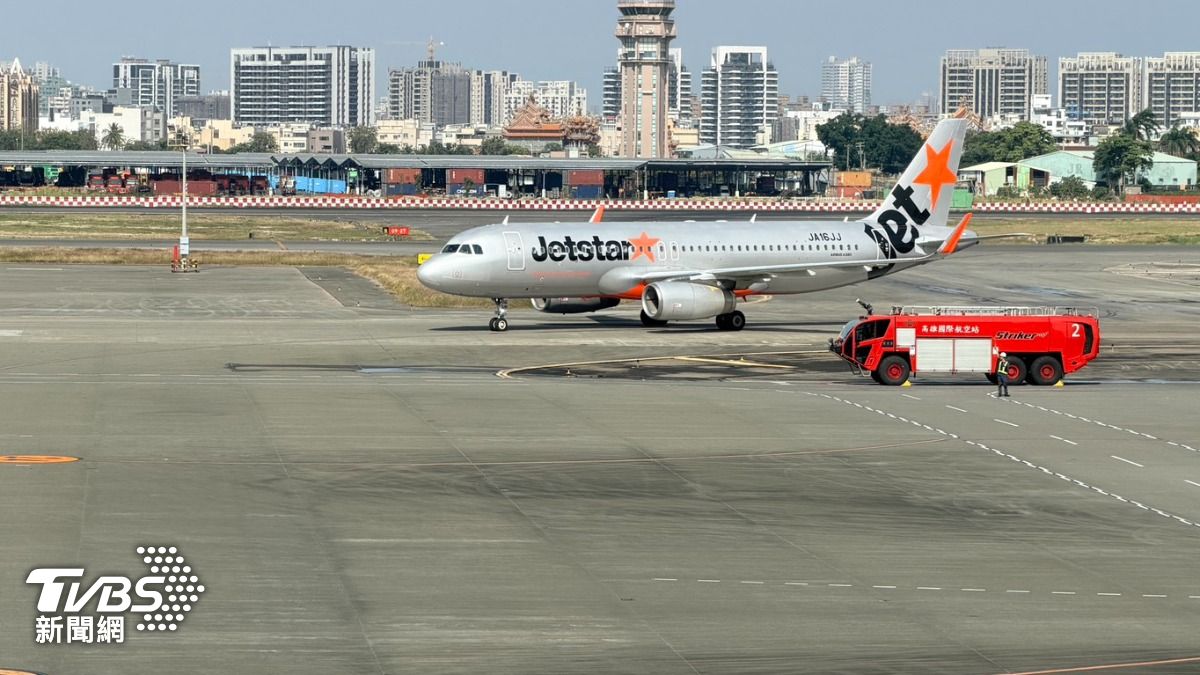 捷星日本航空「高雄=東京」首航。(圖/TVBS)