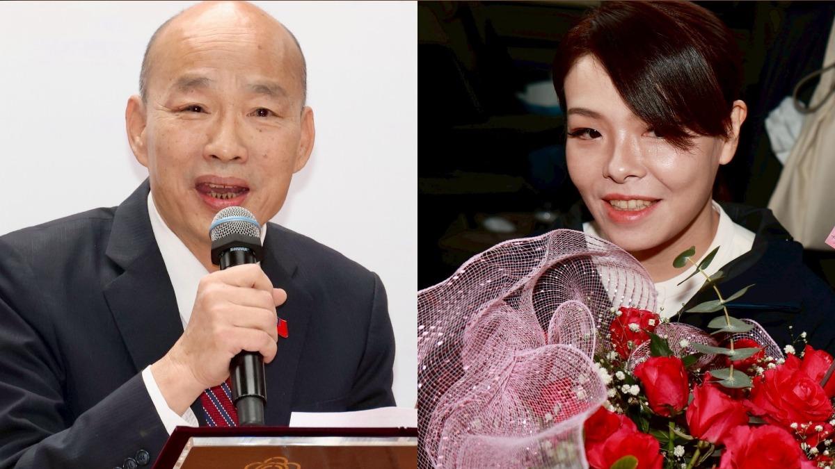 高虹安復職!韓國瑜花籃「驚見這句」 他笑:韓院長也老司機?