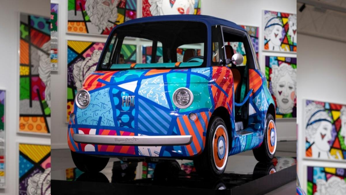 Fiat執行長Olivier François於邁阿密Art Week期間親自對外宣布此消息,同時展出藝術車款。(圖/Fiat提供)