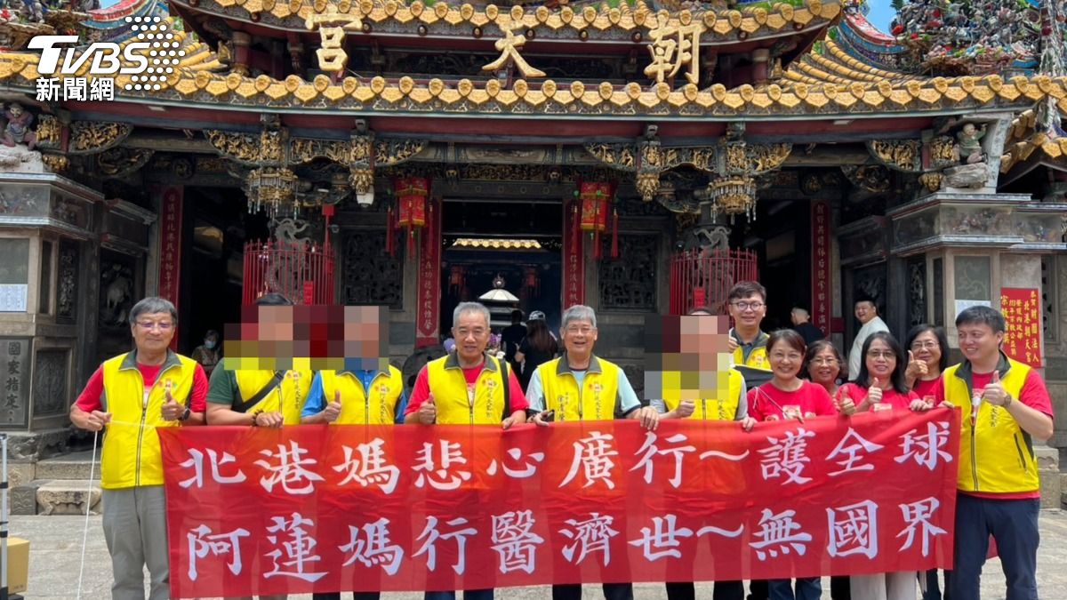 北港媽祖將與在地阿蓮天聖宮「阿蓮媽」合體。（圖／TVBS）