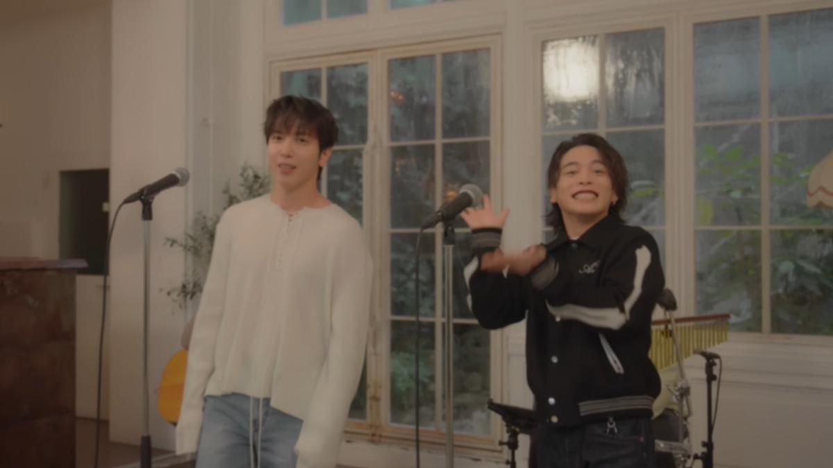 CNBLUE鄭容和與日本歌手YUURI合唱《孤獨的人》。（圖／截圖自優里官方YT）