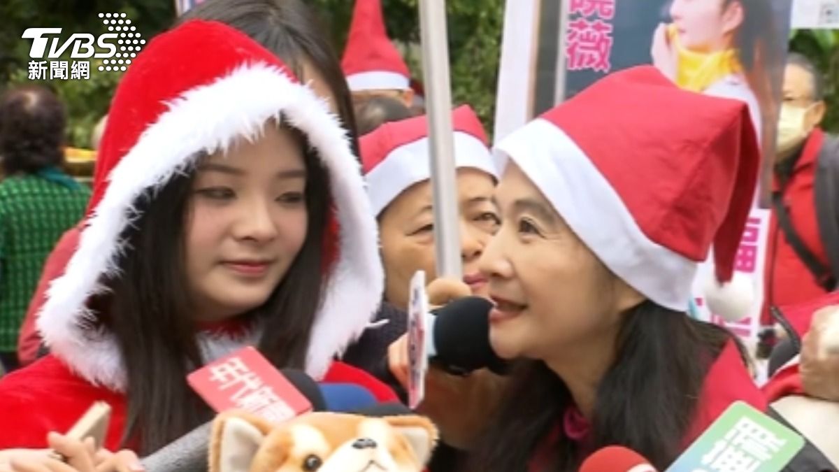 代母出征? 無黨參選? 應曉薇女兒:還沒確定。(圖/TVBS)