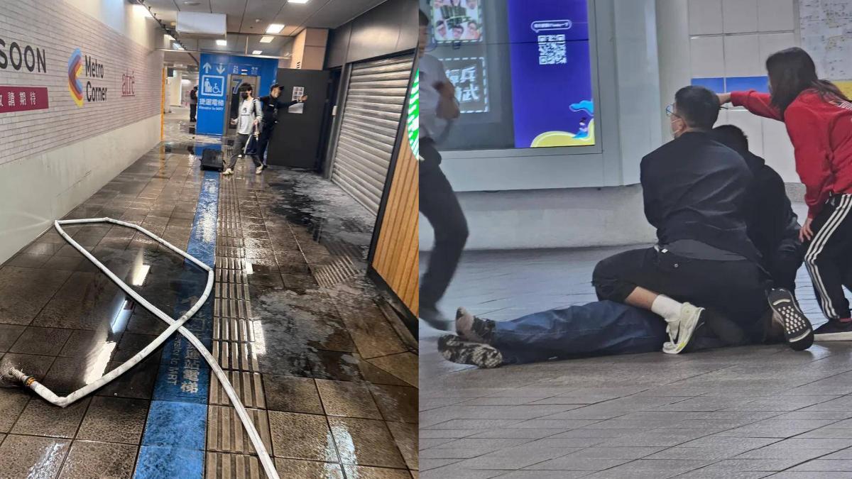 57歲男子試圖阻止張文在台北車站遭利器從背後刺傷，送醫搶救亡。 (圖／翻攝畫面)