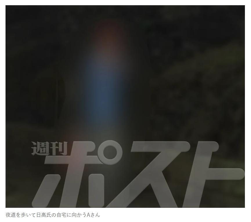 日本狗仔拍到A女走向SKY-HI家中的畫面，但當事人尚未出道、也還未成年，馬賽克打好打滿。（圖／翻攝自news-postseven.com）