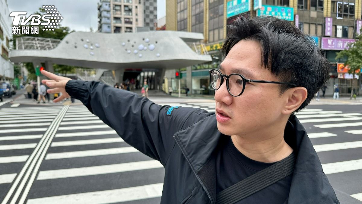 TVBS記者王皓宇目擊疏散過程,憶述第一時間所見。(圖/區國強攝)
