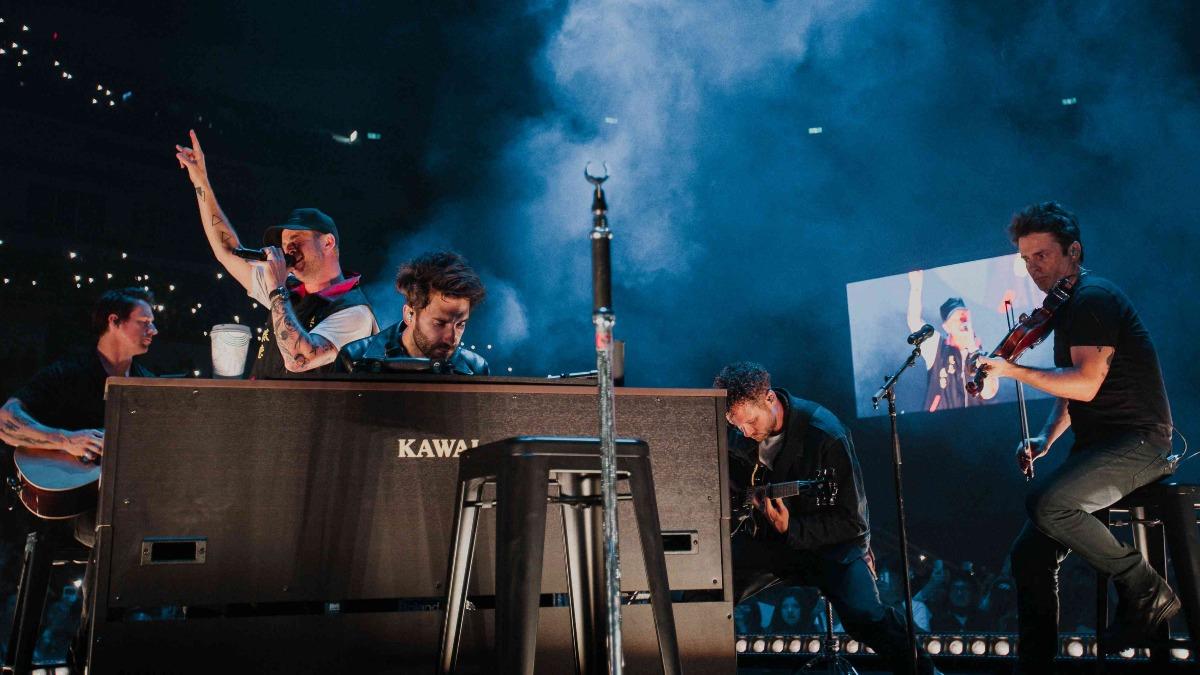 OneRepublic共和世代嗨翻高雄巨蛋。(圖/Live Nation Taiwan提供)
