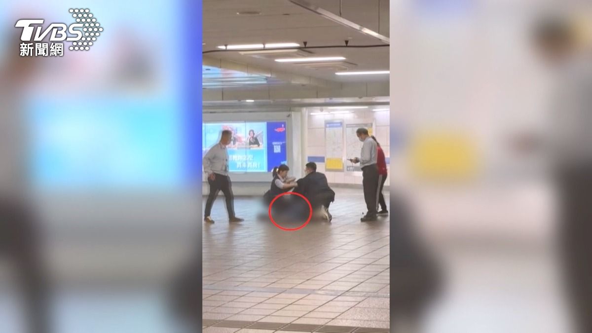 北車男英勇犧牲 「一腳踹嫌」助其他人逃。(圖/TVBS)