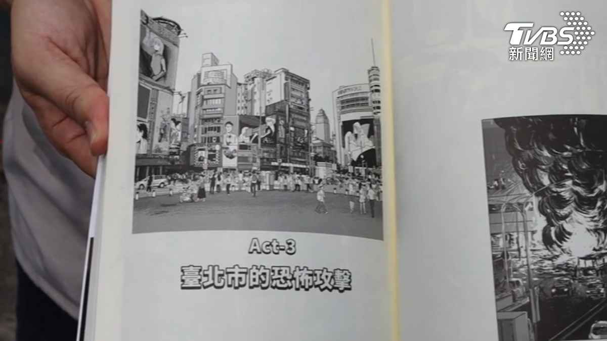 漫畫家驚覺創作內容與張文的犯案路徑高度相似。(圖/TVBS)