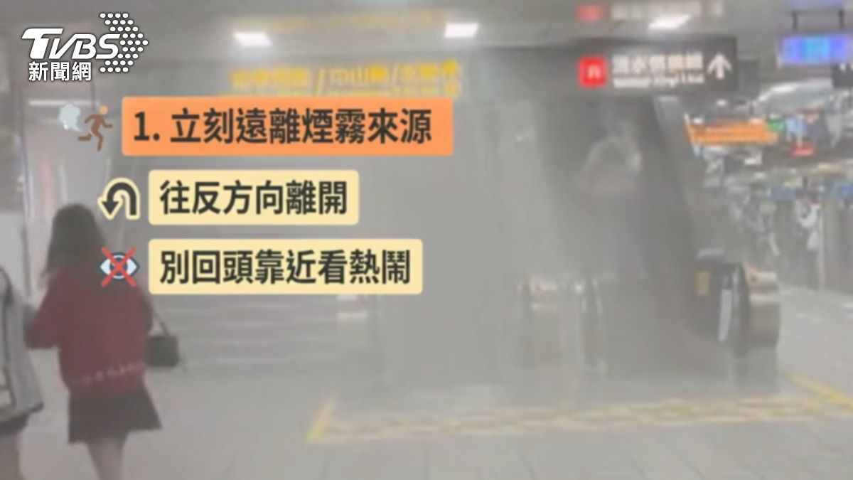 醫師提醒民眾要立刻遠離煙霧來源。(圖/TVBS)