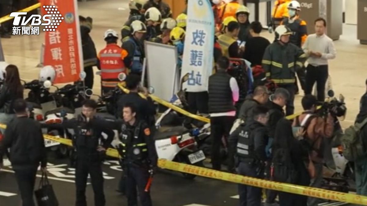 起初以為是火災,木下黃太驚見持刀男闖入才知是隨機殺人。(圖/TVBS)