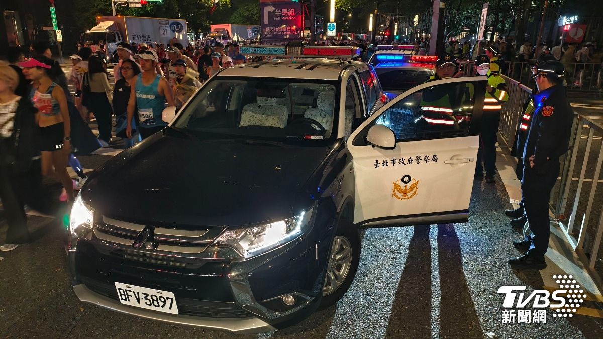 台北市政府警察局表示，將持續密切注意賽事全程狀況，確保跑者與市民安全。（圖／陳冠宇攝）