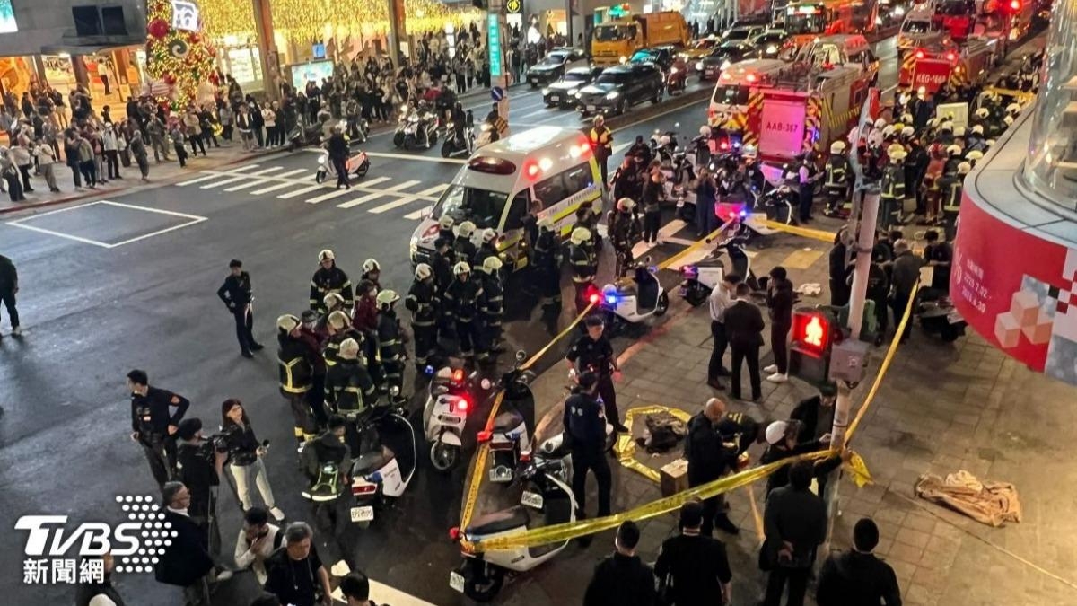 事發當下,北市警局出動超過200名員警圍捕犯嫌。(圖/TVBS)