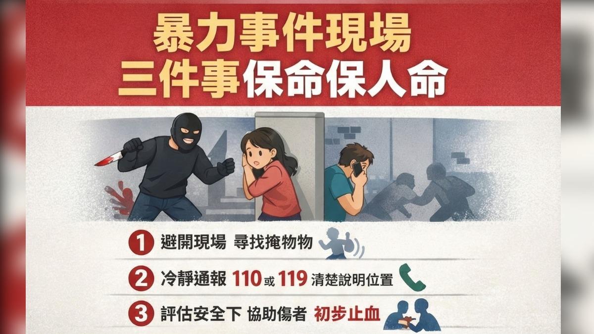 隨機傷人-止血-砍人-暴力-急救-醫師-醫生-