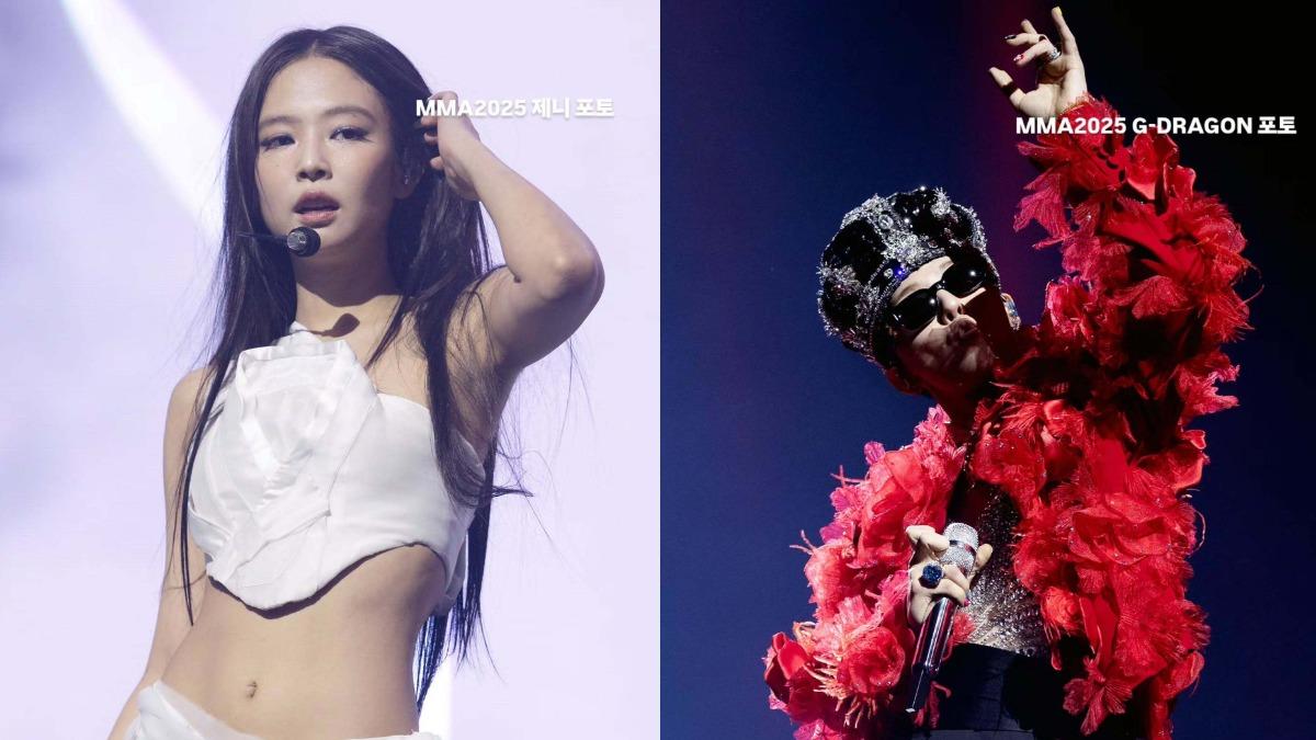 JENNIE與GD同場出席MMA頒獎典禮。（圖／翻攝自melon IG）