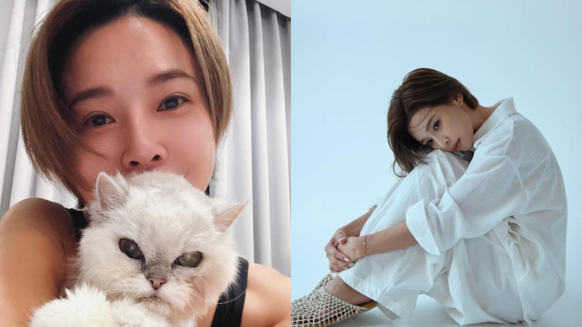 吳婉君原本留著一頭長度大約接近下巴的短髮,而髮色則是較深的泰迪熊咖啡色。(圖/翻攝自Instagram/cocco__wu)