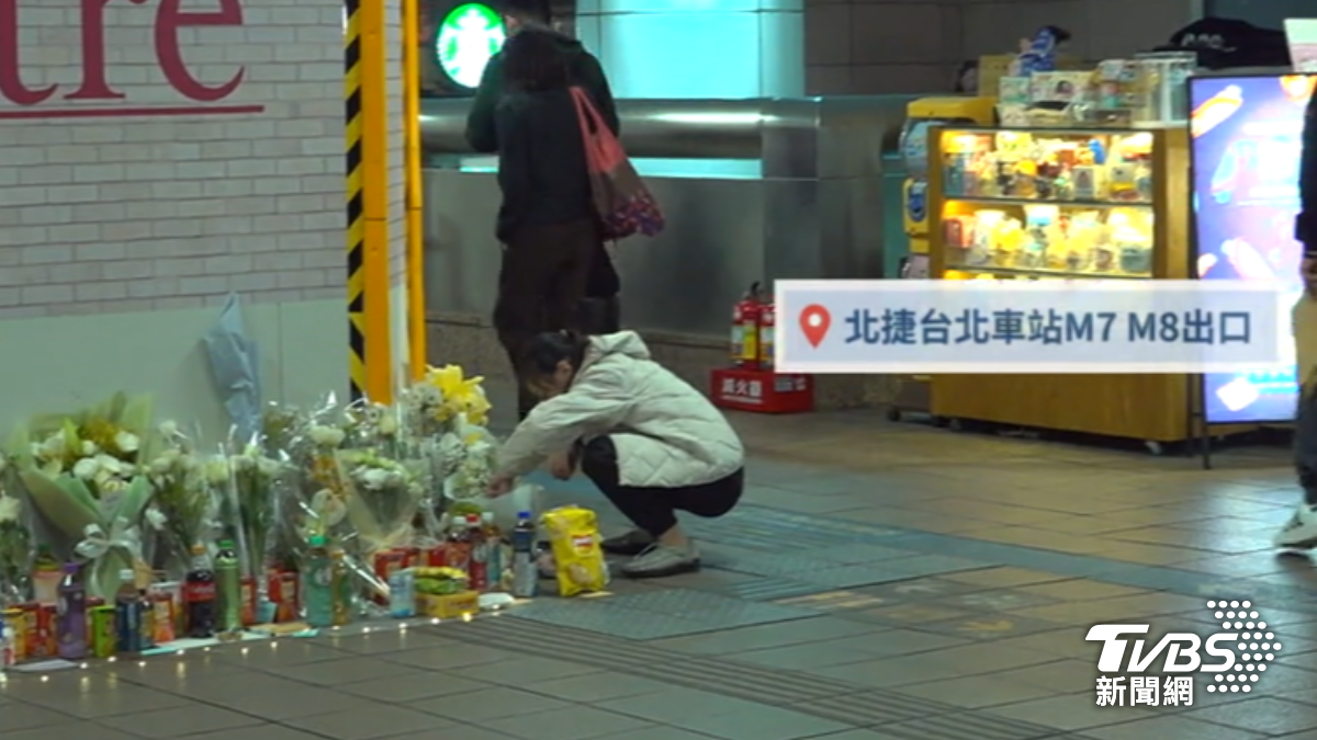 市府預計在北車捷運站為余先生設紀念碑。(圖/TVBS)