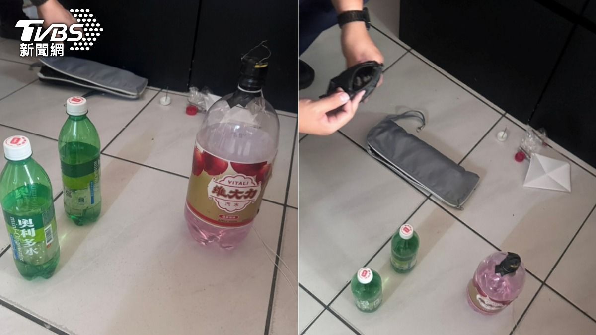 警方上門查獲逮捕寄送恐嚇信的王男，查扣疑似爆裂物裝置。（圖／TVBS）