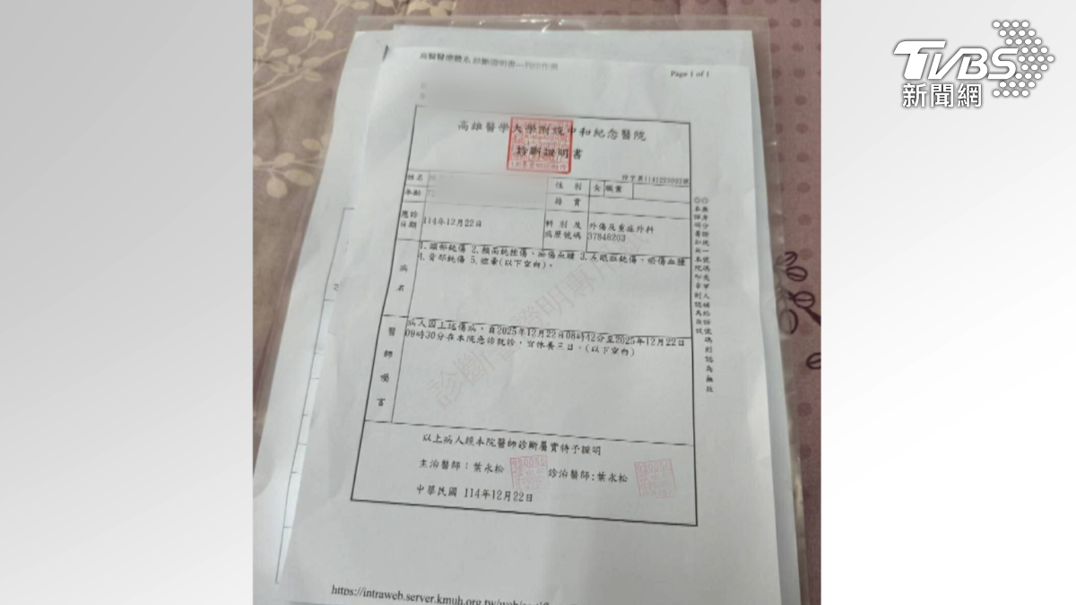 目前老闆娘已完成驗傷並提告傷害,謝姓男子被依傷害罪偵辦。(圖/TVBS)