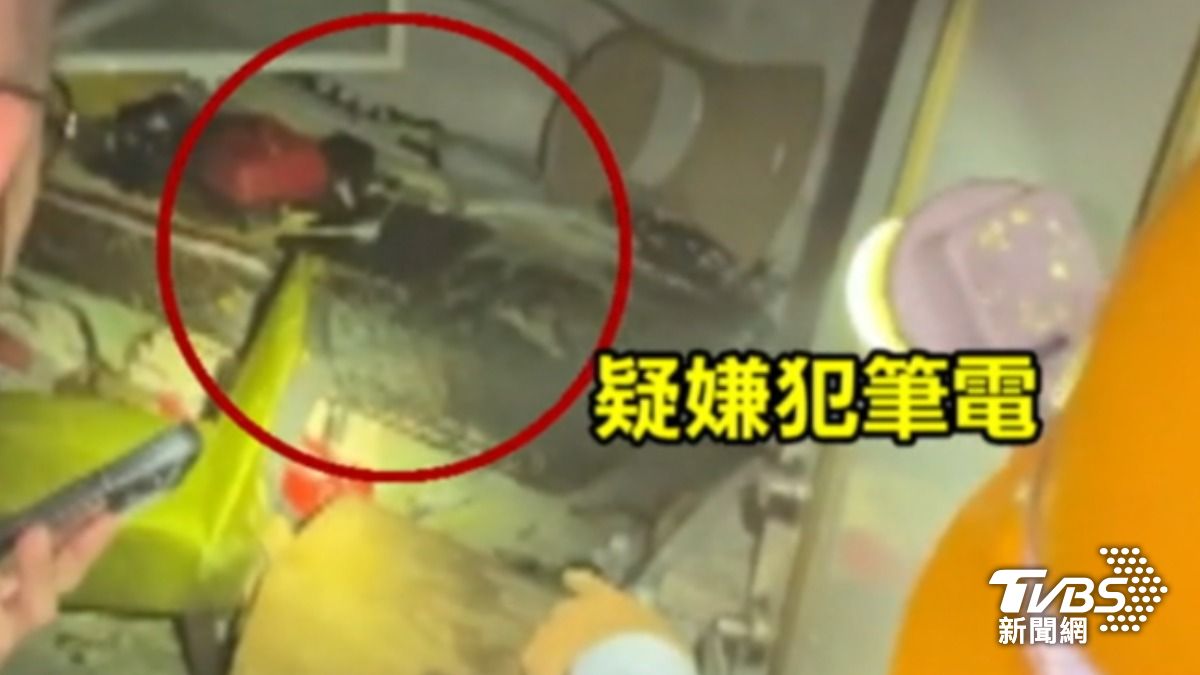 張文犯案前燒筆電疑滅證，硬碟保存，警破解加密。（圖／TVBS）