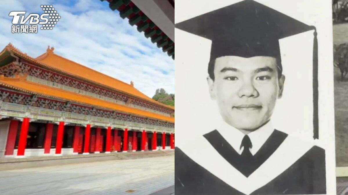 余家昶三歲時幾乎每天都跟著爸爸一起到忠烈祠上班。（圖／TVBS）