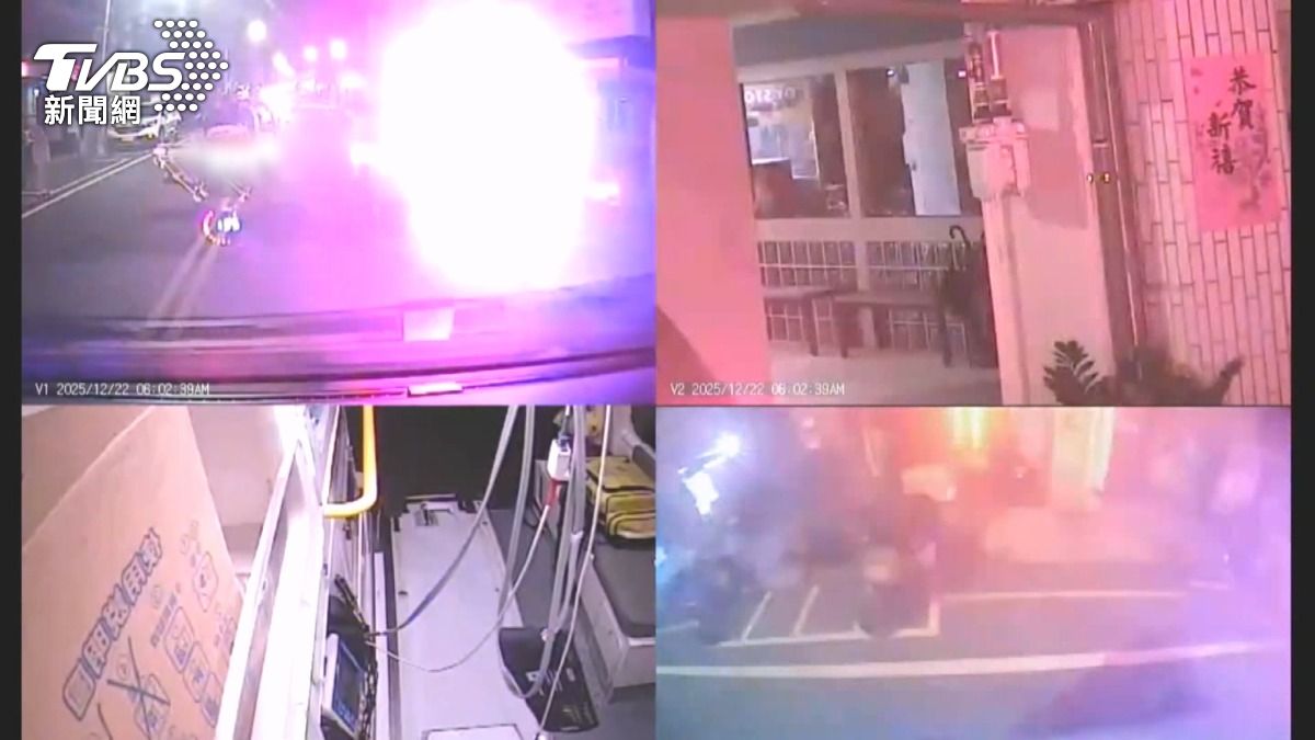 清晨過馬路遭高速撞擊!85歲長者「倒地」不治 肇事駕駛移送法辦。(圖/TVBS)