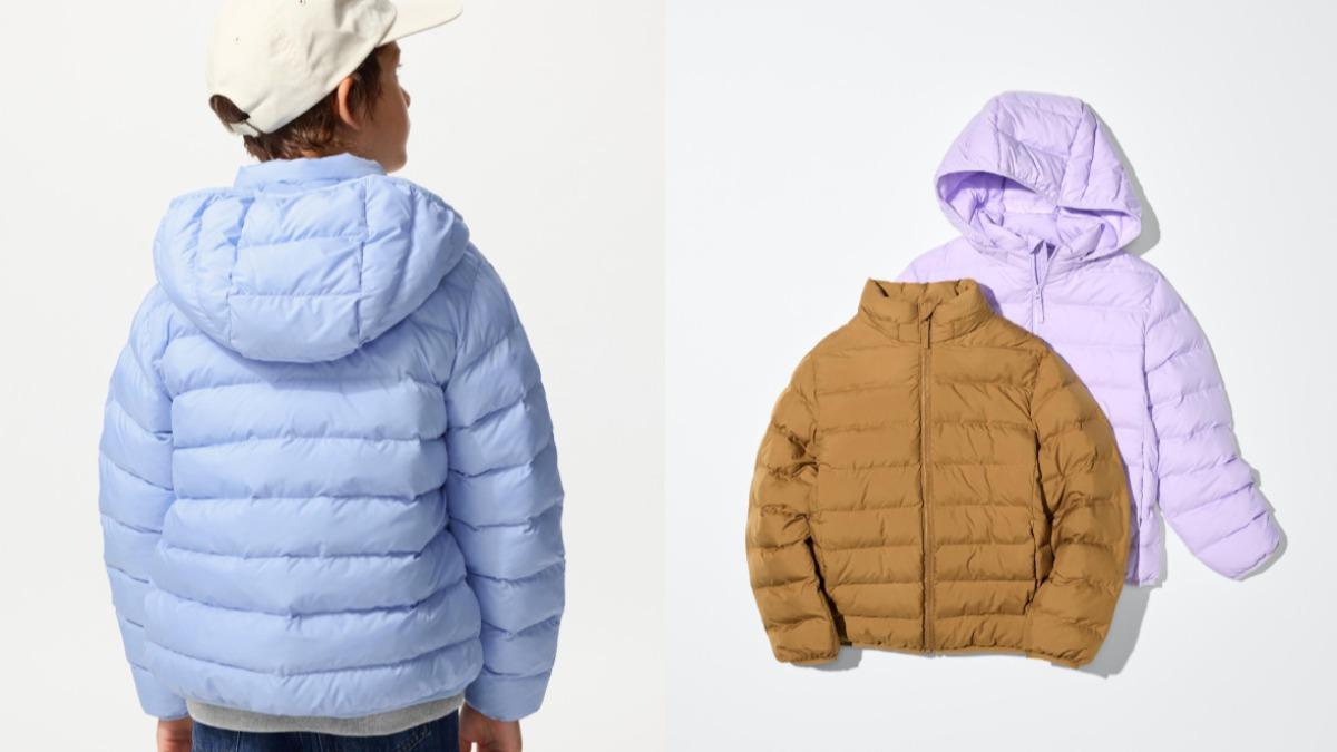 UNIQLO童裝區的這款外套尺寸多元。（圖／翻攝自UNIQLO官網）