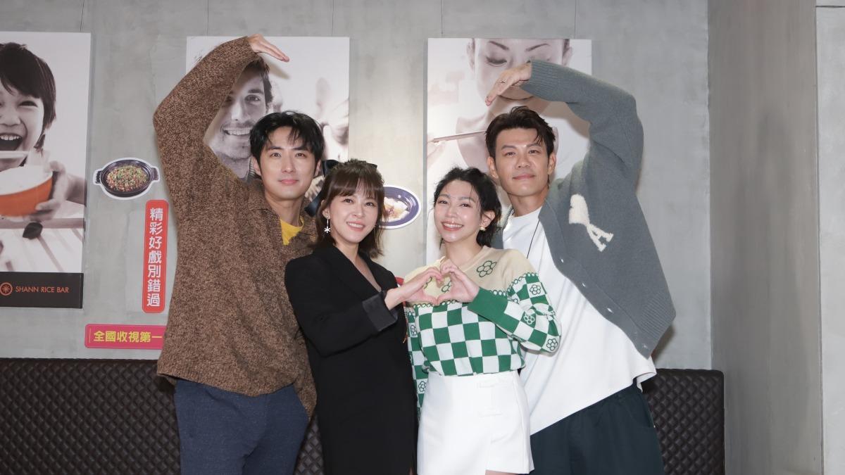 左起李運慶、蘇晏霈、曾智希、陳志強。（圖／民視提供）