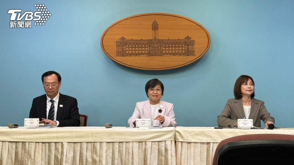 總統府舉辦「全社會防衛韌性委員會第6次委員會議」會後記者會。（圖／劉庭宇攝）