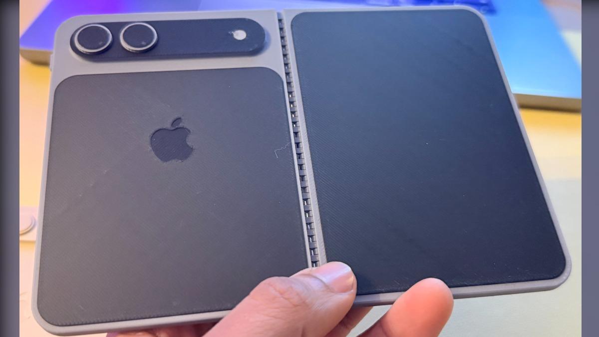 不是渲染圖！果粉3D列印出iPhone摺疊機模型長這樣