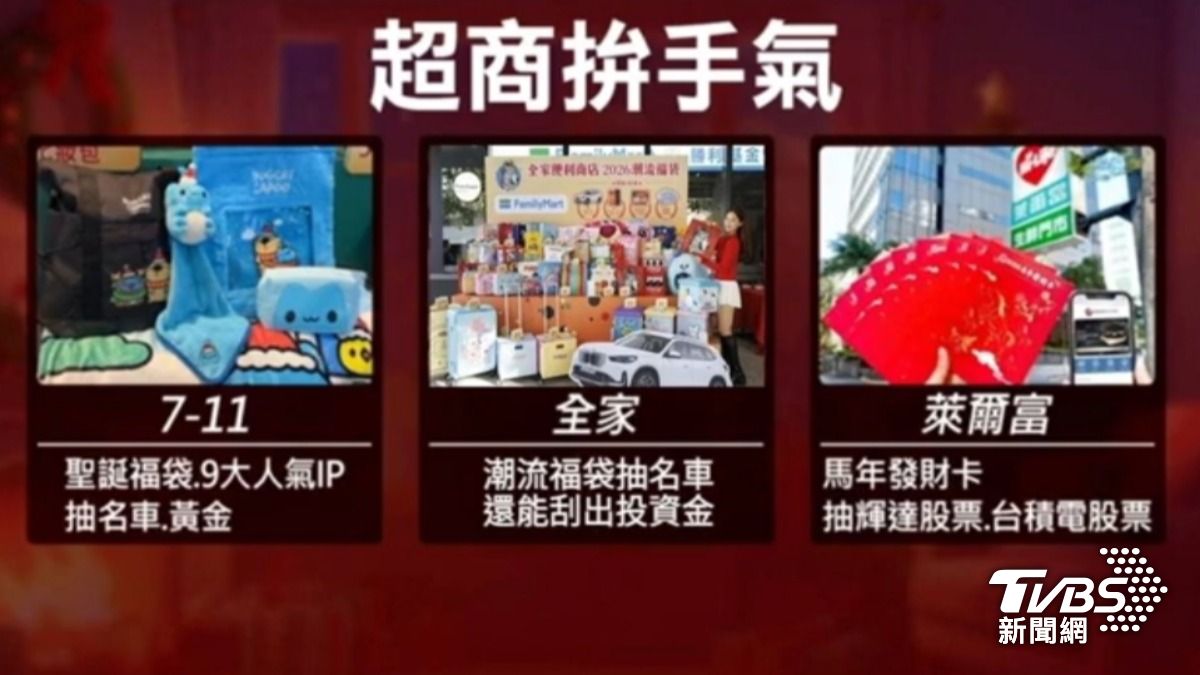 超商福袋戰開打。(圖/TVBS)