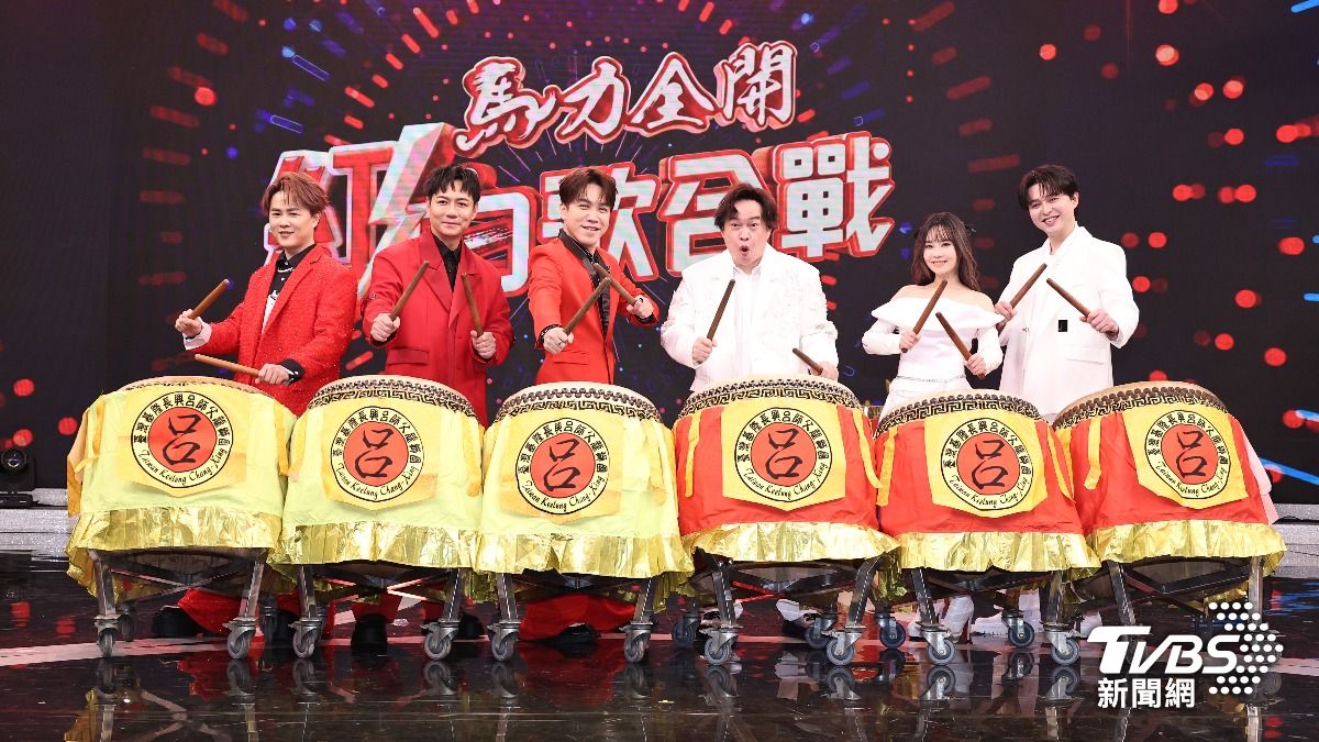 陳孟賢(左起)、陳隨意、許志豪、康康、李子森、杜忻恬錄製特別節目。(圖/張哲鳴攝)