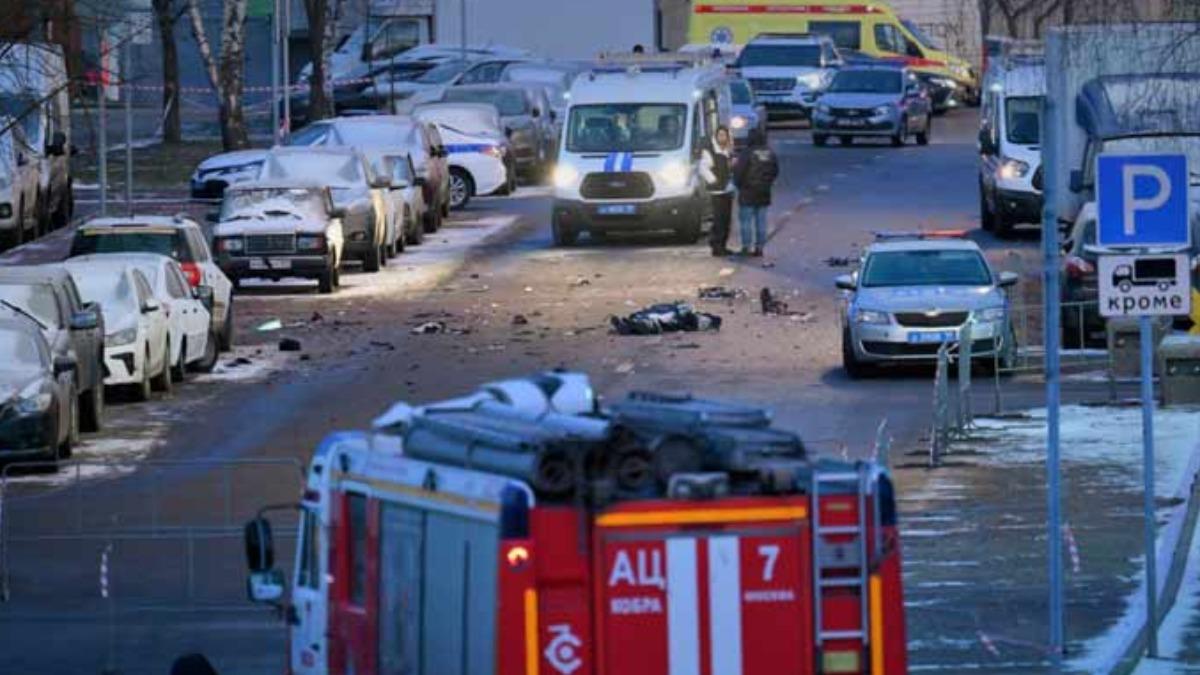 俄羅斯再傳爆炸案，2名警員與1名可疑人士遭炸死。（圖／翻攝 Interfax）