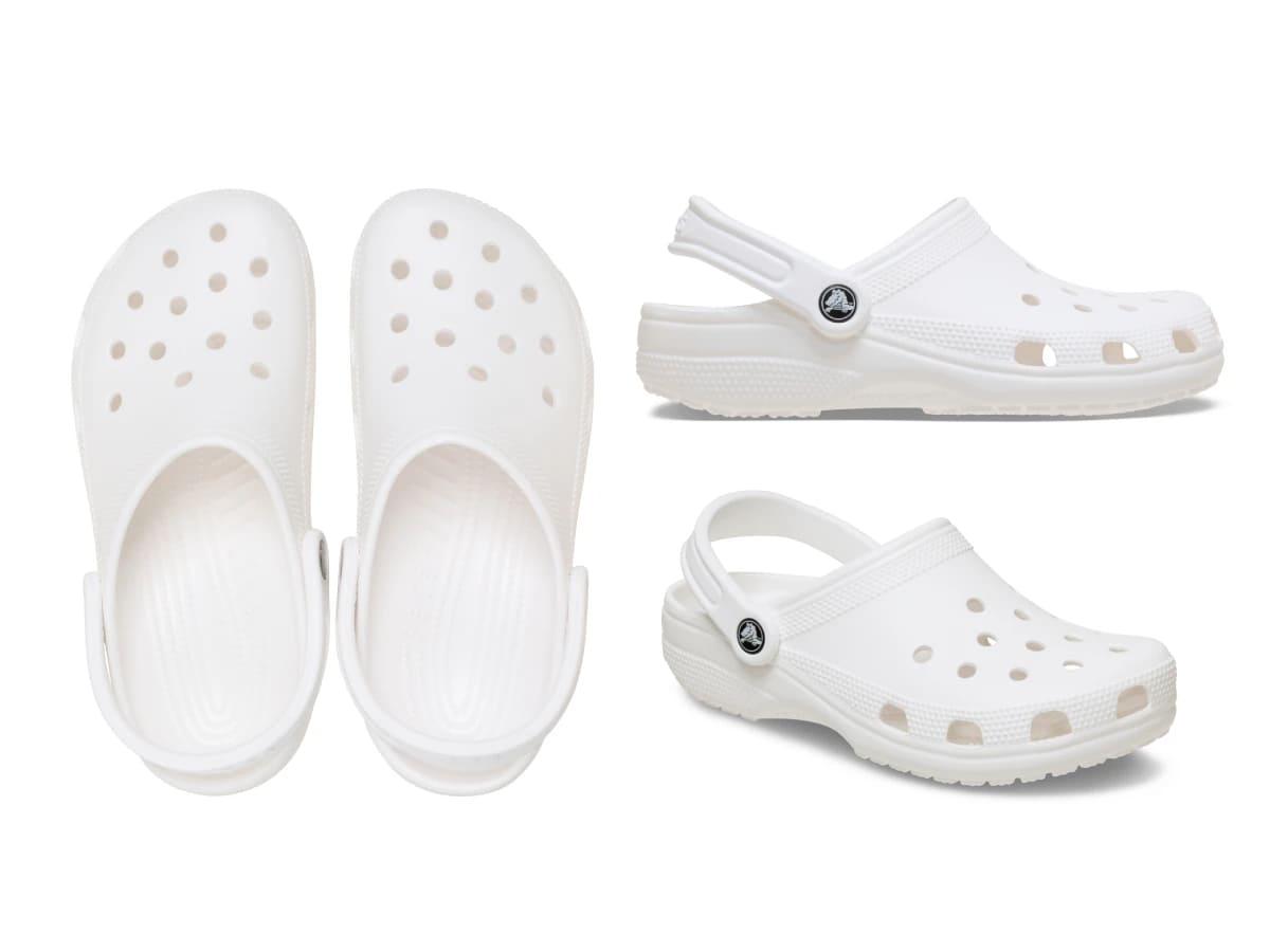 Classic Clog 採用 Croslite 材質,穿上去輕得像踩在聖誕雪粉上。(圖/翻攝自Crocs)